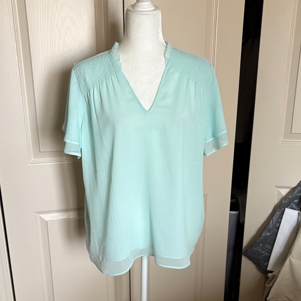Ann Taylor Seafoam Green blouse
